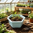 thumbnail image 5 of Hexagon Planter Pot Thickened Modern Plastic Flower Container with Drainage Hole for Indoor Outdoor Balcony Garden Home, 5 of 6