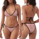 thumbnail image 3 of Disketp Rose Gold Glitter para Bañador de Dos Piezas para Mujer, Bikini Sexy Halter String, Conjunto de Bikini en Triángulo, 3 of 6