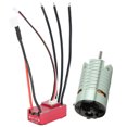 thumbnail image 2 of Motor ESC Kit Brushless Motor ESC Electric Metal High Purity Copper 1/28 Rc Car For 1/32 Rc Car Green 5500KV, 2 of 8