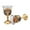 blue and gold, variant on QSTDGVPW 2 Pieces Vintage Cup Mini Goblet European Mini Communion Cup Toasting blue and gold