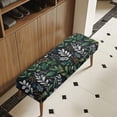 thumbnail image 3 of XYZCANDO Leave Polyester Spandex Fabric Bench Seat Cover with Pet Hair Resistant, Full Elastic Wrap Anti-Wear Bench Covers for Living Room, 3 of 9