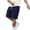 (NEW14)Navy, variant on Thousandth Men's Solid Color Durable Loose Fashionable Elastic Waist Pocket Casual Workwear Shorts Work Cargo Shorts