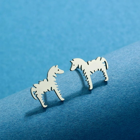 Handmade Zebra Stud Earrings Cute Animal Studs Zebra Earrings