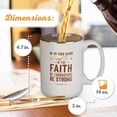 thumbnail image 2 of Art Gifts Large Ceramic Scripture Coffee & Tea Mug for Men: Stand Firm in the Faith - 1 Cor. 16:13 Inspirational Bible Verse, Non-toxic & Lead-free Novelty Drinkware White/Brown/Gold, 14 oz., 2 of 6