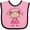 Pink and Black, variant on Inktastic My Grammy Loves Me Girls Baby Bib