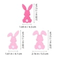 thumbnail image 2 of FENGGUIQU 12Pcs Easter Bunny Embroidery Patches Assorted Colors Iron-On Fabric Decorations for Bags Clothes Party Crafts, 2 of 8