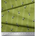 thumbnail image 2 of Soimoi Tissu en Poly Georgette Imprimé Géométrique Pin & Rayures au Mètre 42 Pouces de Large, 2 of 3