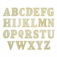 thumbnail image 1 of Pack of 1, 8 Inch x 1/4 Inch T Wood Letters in The Goudy Font for Wood Craft Project, Children or Adult Art Work, Home and Holiday Décor and DIY Fun, Made in USA, 1 of 2