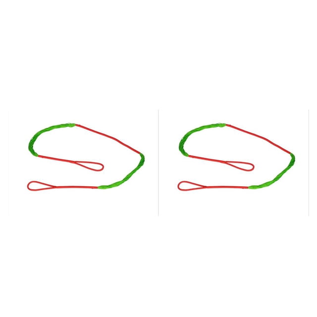 Greeniant Accesorios de lazo CRS 004c de 26,5 pulgadas, ayuda de cuerda de Multicolor, ligero, de vuelo rápido, resistente a la abrasión, rojo y verde 2piezas