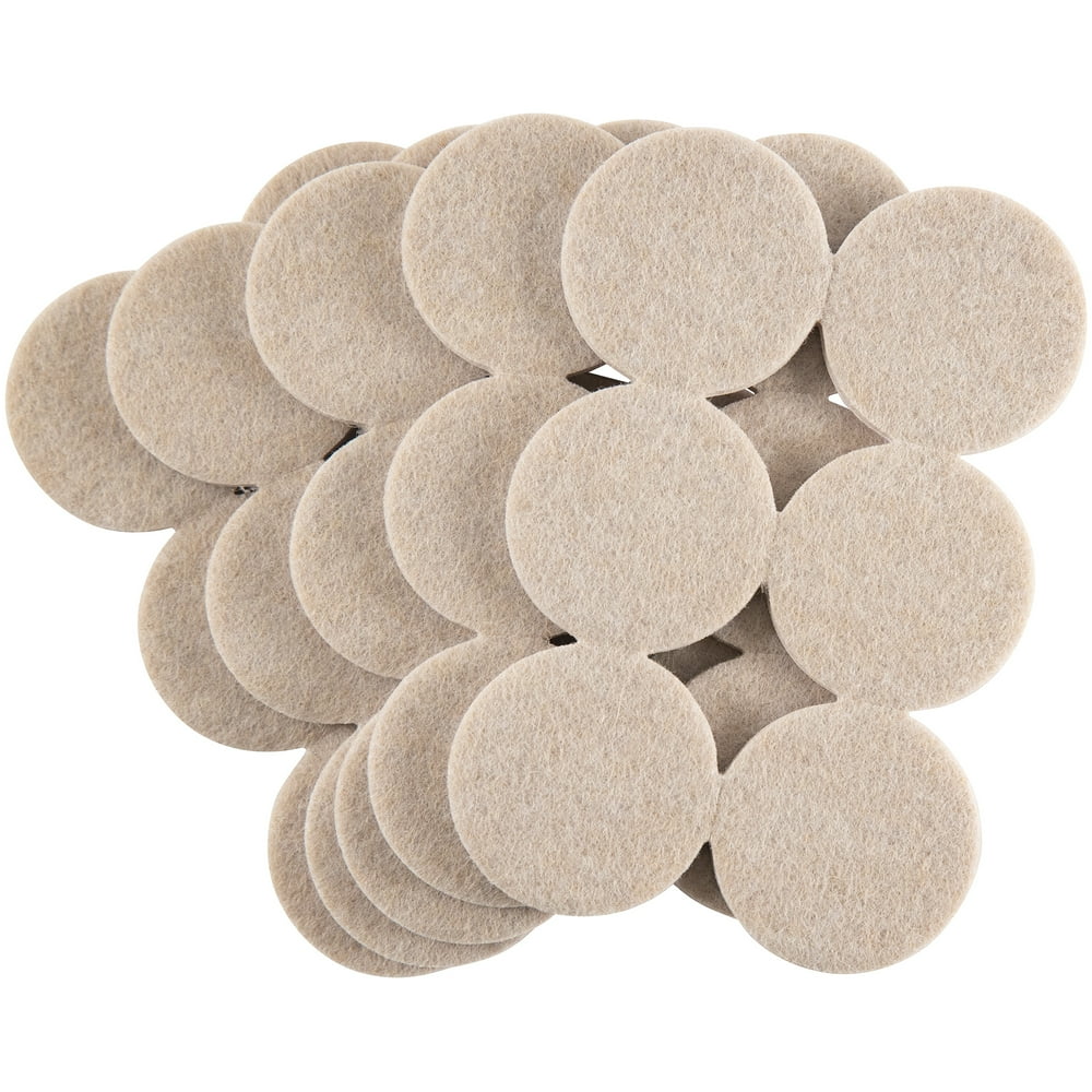 Super Sliders 1 1/2" Round Self Stick Felt Furniture Pad for Hardwood