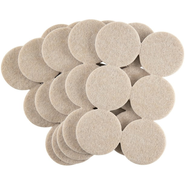 Super Sliders 1 1 2 Round Self Stick Felt Furniture Pad For Hardwood Beige 30 Pack Walmart Com Walmart Com