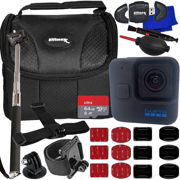 GoPro HERO11 Black Mini Hero 11 Basic Accessory Kit with Monopod and