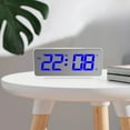 thumbnail image 4 of Snooze Alarm Clock Qwtwty LED Color Screen And Mirror Clock Large Screen with Two Brightness Modes 12/24-hour Modern Desktop Clock Suitable for Bedroom Home Office Decoration, 4 of 8