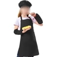 thumbnail image 4 of Sistema del sombrero del cocinero del bulto del delantal de los niños, delantal ajustable del babero de los niños, 4 of 5