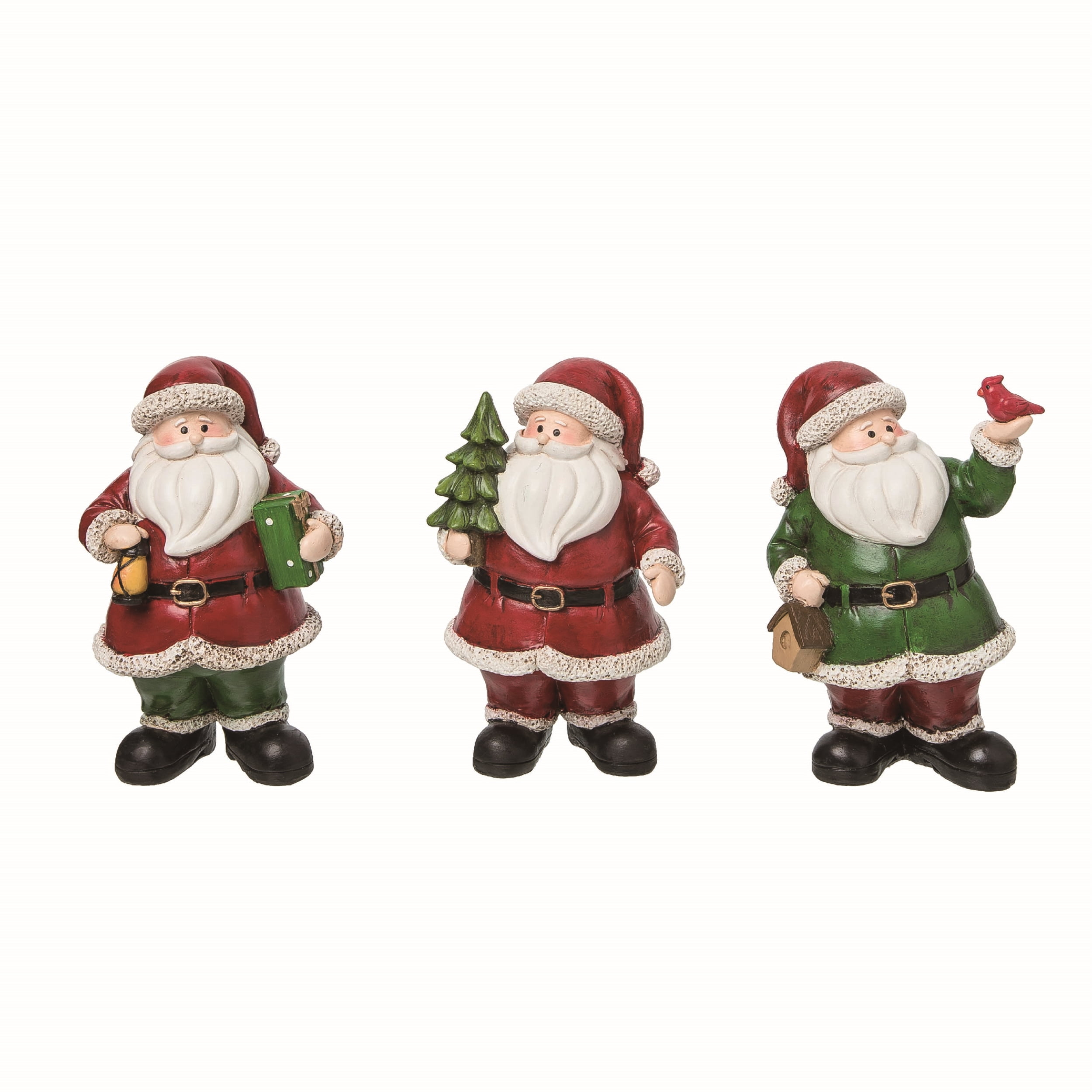 Walmart Yoga Santa Figurines, Christmas Decorations, Home Decor, 3