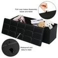 thumbnail image 7 of 43 " Storage Ottoman Bench, KingSo Foldable Ottoman for Bedroom Living Room, Faux Leather Ottoman with Storage, Black, 7 of 7