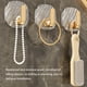 thumbnail image 5 of Ounissouiy 4 piezas de ganchos de pared transparentes, colgador de ropa de tela, organizador de puerta de baño multifuncional sin perforaciones Accesorios de baño Redondo/4 piezas, 5 of 6