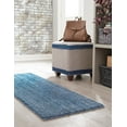 thumbnail image 3 of Jill Zarin Shaggy Chic Collection Area Rug - Shaggy (2' x 8' Runner Blueberry Blue), 3 of 11