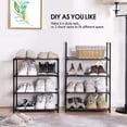 thumbnail image 2 of OUSITAID Shoe Rack 5/8 Tiers Metal Shoes Storage Organizer Easy Assembled Multifunctional Shoe Rack for Hallway Bedroom Entryway Living Room, 2 of 8