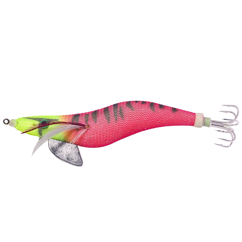 HENGJIA Squid Jig Shrimp Prawn Lures Luminous for Cuttlefish Octopus Fishing Lures 22PCS