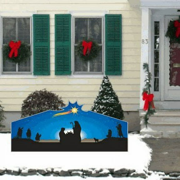 Christmas Nativity "Large Star" Lawn Display Decoration - 4'x8'