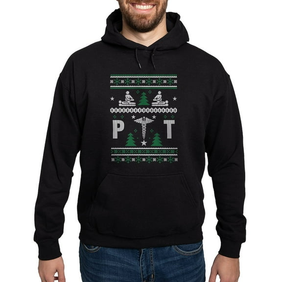 CafePress - Physical Therapist PT Ugly Christmas Sw Sweatshirt - Pullover Hoodie, Classic, Comfortable Hooded Sweatshirt