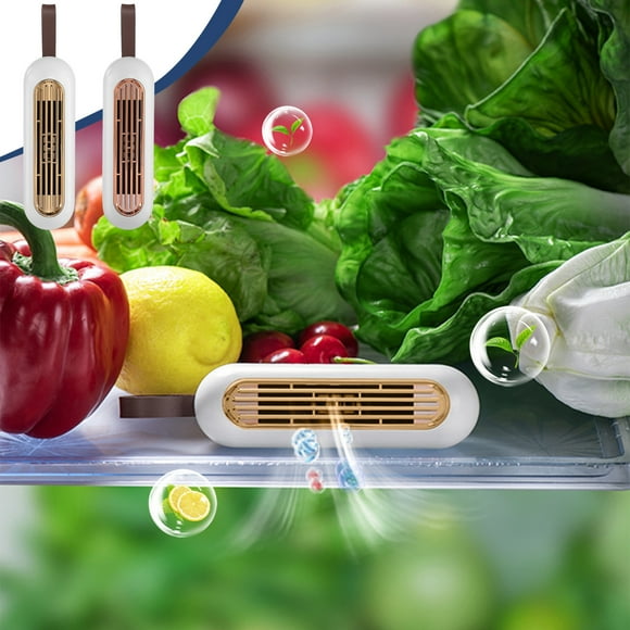 Iumwxz Smart Home Appliances Fridge Deodorizer Mini Usb Rechargeable Reusable Refrigerator Deodorizer Refrigerator Odor with Hook Lanyard for Fridge Wardrobe Shoes Cabinet Gold Holiday Gift Finder