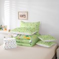 thumbnail image 6 of Feelyou Green Gnome Twin Bedding Sets 7-Piece, Lucky Shamrock Plant Bedding Comforter Set, 6 of 8