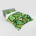 thumbnail image 2 of Ambesonne Cartoon Bedding Set 4 Pcs, Aerial Coastal Suburbs, Queen, Multicolor, 2 of 2