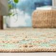thumbnail image 4 of SAFAVIEH Cape Cod Machayla Geometric Area Rug, Teal/Natural, 8' x 10', 4 of 11