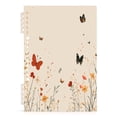 thumbnail image 2 of WOBOGO Butterfly Wildflower Pictures Notebook College Horizontal Grid Paper Ink Spill Resistant Water Resistant Cover 8.3x5.7x0.4in, 2 of 8