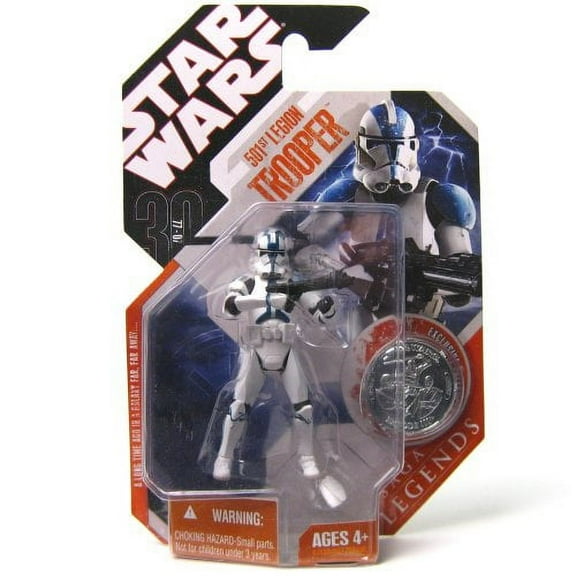 Star Wars Saga Legends Action Figure, 501st Legion Trooper with Exclusive Collector Coin