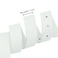thumbnail image 3 of Earnda Women Gold Buckle Belt Ladies White Faux Leather Belt, 3 of 5