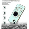 thumbnail image 6 of Compatible with iPhone 15 Case for Women Men, Ultra Soft iPhone 15 Phone Case with Stand Silicone TPU Plating Cute Astronaut Pattern Cases Cover (Green), 6 of 14