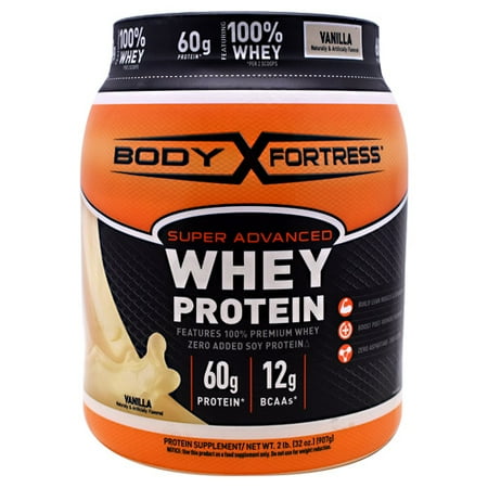 Body Fortress Super Advanced Whey Protein Powder, Vanilla, 2 lbs