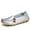 Silver, variant on Bellella Womens Casual Shoes Classic Loafers Slip On Flats Breathable Boat Shoe Walking Turf 10