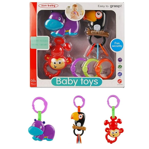 SONAJAS PARA BEBES LE MONDE ANIMALITOS 3 PIEZAS