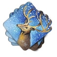 thumbnail image 2 of Carolines Treasures JMK1206FC Reindeer Foam Coaster Set of 4 3 1/2 x 3 1/2 multicolor, 2 of 3