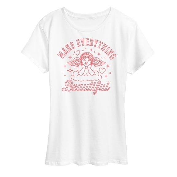 Instant Message - Make Everything Beautiful Angel Women's Short Sleeve Graphic T-Shirt