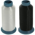 thumbnail image 1 of Miangastore Fils à Coudre pour Machine à Coudre Blancs 2 Rouleaux 5.3x2.6x2.6 Po, 1 of 9