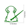 thumbnail image 3 of Homekingdee Cute Dog Wiper Silhouette Car Decal - Multicolor Plastic Rear Windshield Sticker with Wiper-Synced Motion for Automotive Decoration, 3 of 6