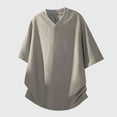 thumbnail image 5 of UAMVSH Big and Tall T Shirts for Men Breathable V Neck Short Sleeve Tops Oversized Casual Textured Summer Tees Beach Vacation Outifts, 5 of 5
