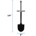 thumbnail image 3 of Blue Donuts Vented Stainless Steel Toilet Brush Holder, 3 of 7