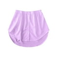 thumbnail image 5 of Ediodpoh Women's Mini Adjustable Shirt Extender Removable Layering Half Length Underskirt with Buttons Purple XL, 5 of 5
