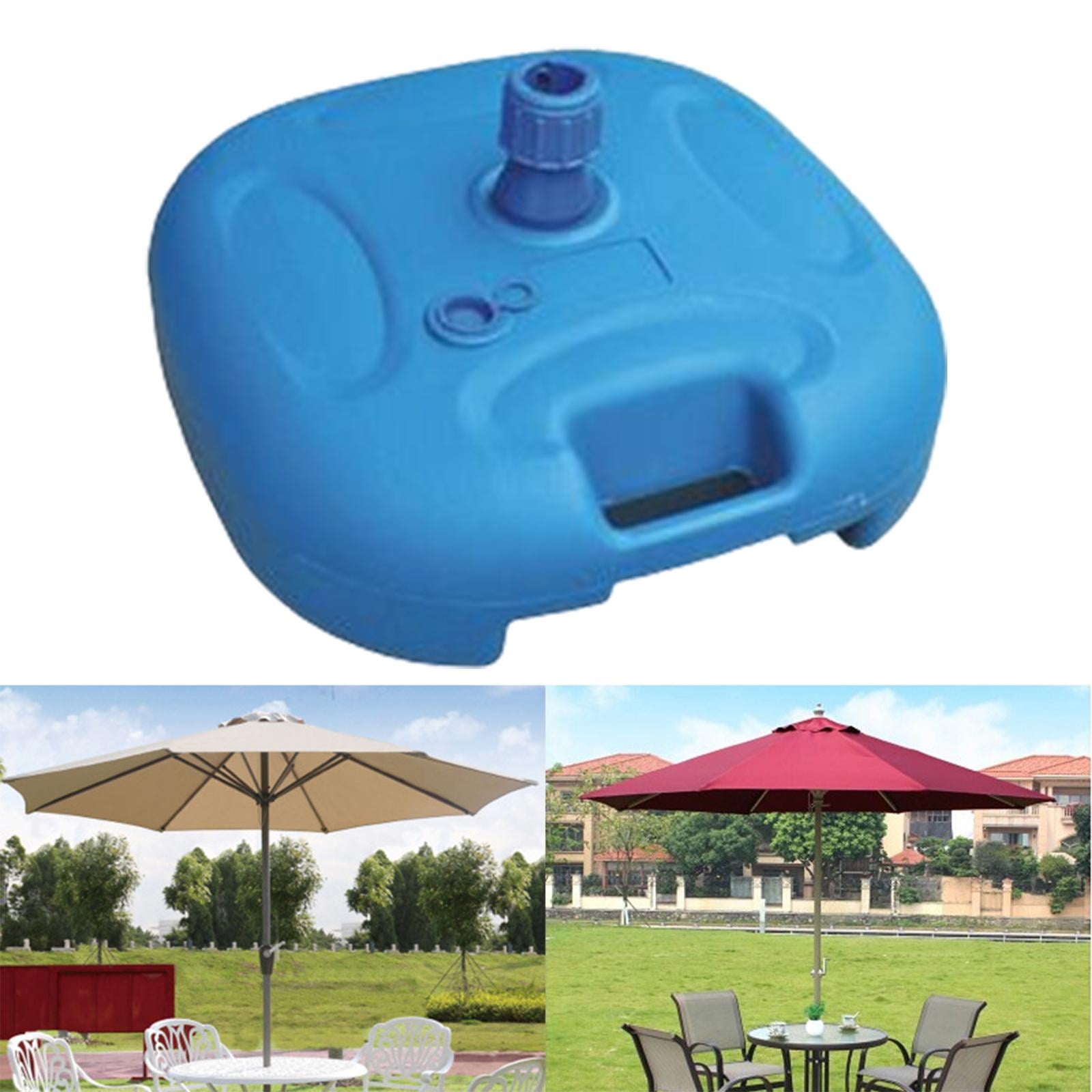 Axioma Heavy Duty Outdoor Umbrella Stand Water Filled Weight Patio Umbrella Stand Sun Blue