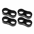thumbnail image 2 of kanaroous 4Pcs Hose Separator Clamp 4AN 8AN Adapter 12AN 6AN Clamp Separator for Fuel Hose Oil 10AN Line，4Pcs/lot For Oil for Fuel Line。 black AN8, 2 of 6