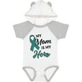 thumbnail image 3 of Inktastic My Mom is My Hero Ovarian Cancer Awareness Boys or Girls Baby Bodysuit, 3 of 5