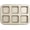 Gold Brownie 6 Cup, variant on Square Brownie Pan, Nonstick 6 Cavity Muffin Pan Brownie Cake Pan Mini Cheesecake Cupcake Bakeware Carbon Steel Brownie Baking Tray Bakeware for Oven Baking