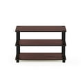 thumbnail image 2 of Furinno 13080DC/BK Turn-S-Tube 3-Tier Shoe Rack, Dark Cherry/Black, 2 of 4