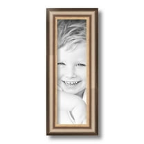 ArtToFrames 4" x 13" Anique Silver Picture Frame, 4x13 inch Silver Wood Poster Frame (WOM-4964)